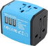 JIYHF International Travel Plug Adapter, Mobile Phones Charger All-in-One International Plug Adapter with 3 USB Ports and 1 AC Socket Adaptor for ...