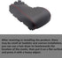 SecosAutoparts Leather Center Console Lid Armrest Cover Compatible with Lexus IS200 IS250 IS300 IS350 2014 2015 2016 2017 Black Leather Red Stitch...