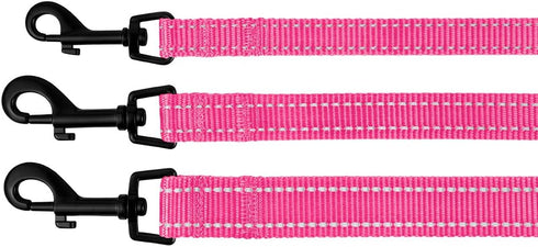 CollarDirect Nylon Dog Leash 5ft for Daily Outdoor Walking Running Training Heavy Duty Reflective Pet Leashes for Large, Medium & Small Dogs (L, P...