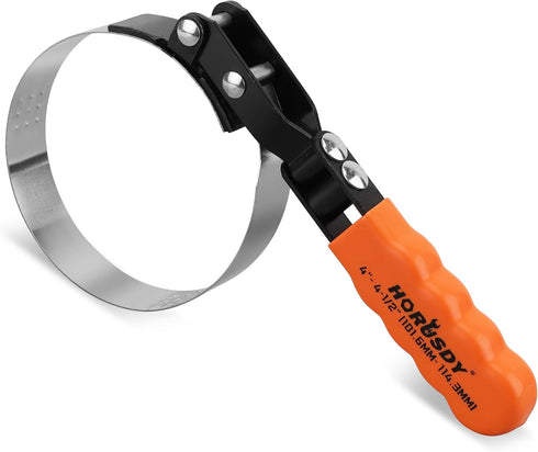 HORUSDY Large Swivel Oil Filter Wrench, 4" to 4-1/2" Oil Filter Removal Tool Fits Filters, Adjustable Oil Filter Removal Tool...