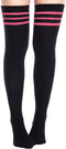 Moon Wood Women Thigh High Socks Extra Long Warm Knit Over Knee High Boot Stockings Striped Thigh Highs Leg Warmers...