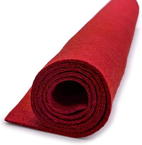 Rocking Red - Wool Felt Oversized Sheet - 35% Wool Blend - 1 12x18 inch Sheet...