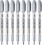 MYARTOOL Metallic Marker Pens, Silver Metallic Permanent Markers for Artist Illustration, Crafts, Gift Card Making, Scrapbooking, Fabric, DIY Phot...
