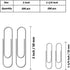 Paper Clips Assorted Sizes, Medium and Jumbo Size 1.3" & 2.0" Silver Coated Paperclips for Office School Home and Personal Use...