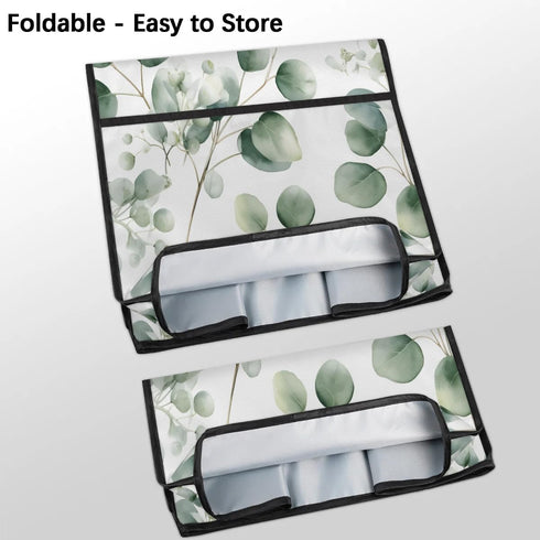 Large Blender Cover Eucalyptus Leaves Stand Dust Covers for Appliance Kitchen Mixer Covers with Top Handle Pockets Waterproof Food Processor Prote...