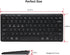 Multi-Device Bluetooth Keyboard Compact Slim Wireless Keyboards Compatible with Windows, Mac, Android, iPad, Phone – Easy-Switch up to 3 Devices, ...