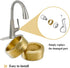 2 Pcs 9620750 Plumbing Equipment, Cartridge Nut for 529 Series Faucets, Brass...
