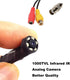 CCTV Hd Mini Pinhole Security Camera 90degree 1000tvl 6PCS Infrared IR LEDs Night Vision Pipe Snake Hidden Mini CCTV Surveillance Camera for Indoo...