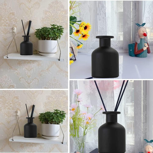 1PCS 150ml/5oz Glass Diffuser Bottle Jars Pot Empty Refillable Exquisite Essential Oils Container for DIY Reed Diffuser Sticks Sets Crafts Decor E...