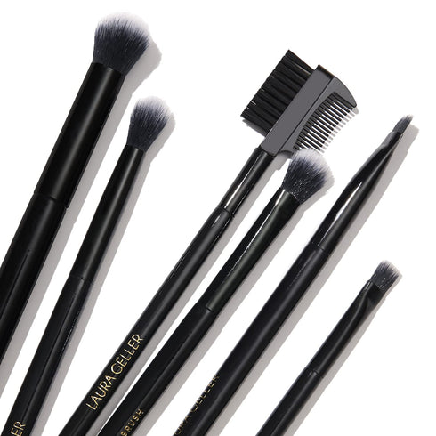 LAURA GELLER NEW YORK Blending Crease Brush, Black Wooden Handle...