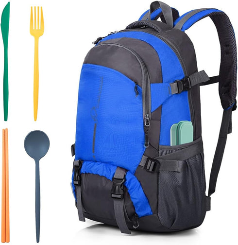 ELANE 4 Sets Reusable Travel Utensils Set with Case,Camping Cutlery Set Reusable Cutlery Set with Case,Utensil Sets for Lunch Picnic Daily Use Out...