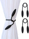 2-Pack Curtain Holdbacks Curtains Tiebacks Home Decorative Window Drape Twist TieBacks Random Modelling Curtain Holdbacks (Black)...