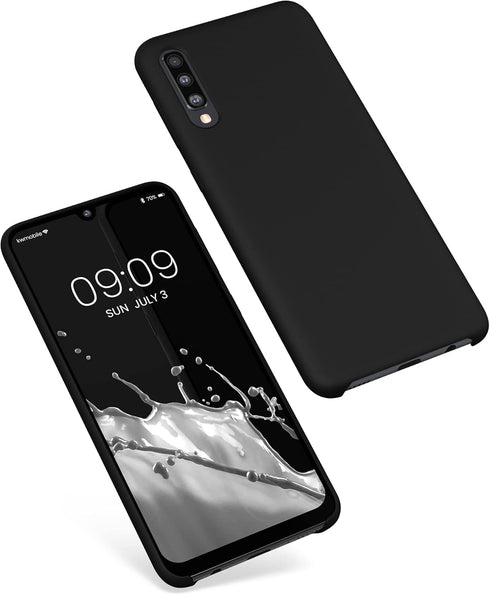 kwmobile Case Compatible with Samsung Galaxy A50 Case - TPU Silicone Phone Cover with Soft Finish - Black...