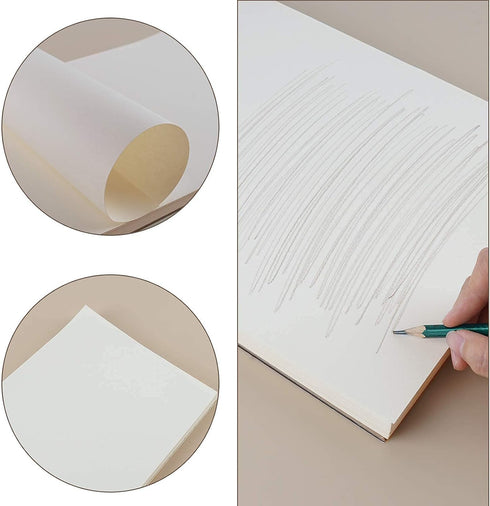 9" x 12" Sketch Book, Top Spiral Bound Sketch Pad, 2 Packs 100-Sheets Each (68lb/100gsm), Acid Free Art Sketchbook Artistic Drawing Painting Writi...