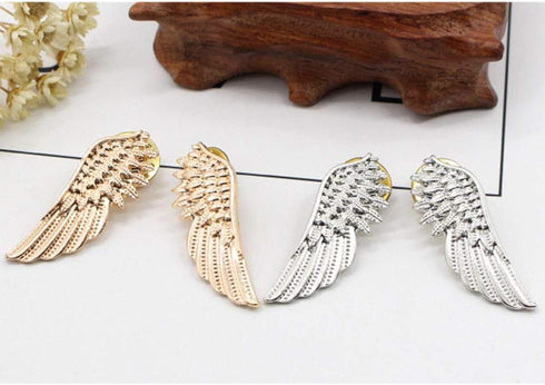 MINGHUA Elegant Angel Wings Feather Suit Pin Collar Pin Brooch for Unisex...