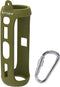 LTGEM Silicone Carrying Travel Case for JBL FLIP 5 Waterproof Portable Speaker with Extra Carabiner - Green...