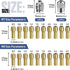 Drill Chuck Collet Set, 28 Pcs Chuck Collet Kit?1/32" - 1/8" ?Replacement 4486 Drill Keyless Bit Chuck Shank Rotary Tool Quick Change Adapter with...