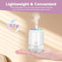 Mini Humidifiers for Bedroom, 2 Pack 200ml Cool Mist Humidifiers for Indoor Plants, Room Humidifiers for Bedroom Quiet Easy Clean Auto Shut-off To...