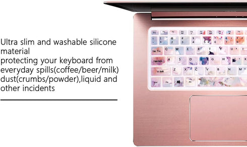 Silicone Keyboard Cover for Acer 2020-18 Flagship Swift 3 14",Swift 3 SF314-52/53/54/55/56/57,Aspire S 13 S5-371 S5-371T 13.3",Swift 5 14" SF514,S...