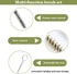 YXQ 12Pcs Tube Brush Kit Stainless Steel/Brass Wire Bottle Long-Handle Bristle Cleaning, 12 inch X 6mm/8mm/10mm/12mm/15mm/20mm...