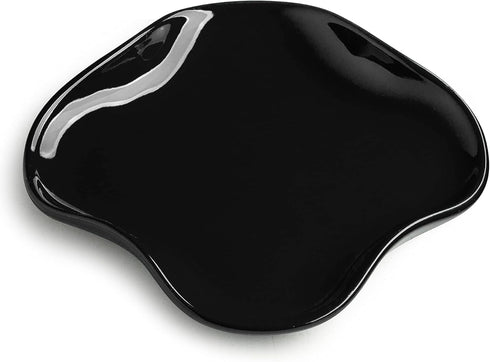Spoon Holder, Porcelain Spoon Rest with Deep Drip Tray for Kitchen Counter, for Multiple Utensils, Heat-Resistant, Cute Spoon Rest for Spoons, Lad...