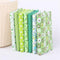 7Pcs Top Green Cotton Craft Fabric Bundle Squares Patchwork DIY Sewing Scrapbooking Quilting Floral Dot Pattern Craft and Hobby Fabric 10" x 10" (...