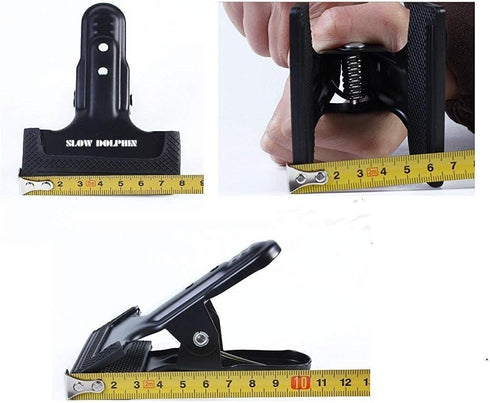 SLOW DOLPHIN Tripod Clip Clamp Mount Flash Reflector Holder for Studio Backdrop Camera with 360 Swivel Tripod Mini Ball Head Standard 1/4" Screw,S...