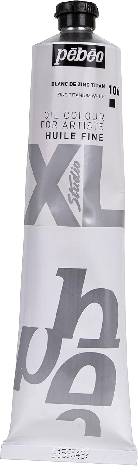 Pebeo Studio XL Fine Oil 200 ml Zinc Titanium White Paints...