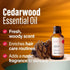 H’ana Cedarwood Essential Oil - 100% Pure and Natural Cedarwood Oil for Hair, Diffuser, and Aromatherapy - with a Warm, Woody Scent (1 Fl Oz)...