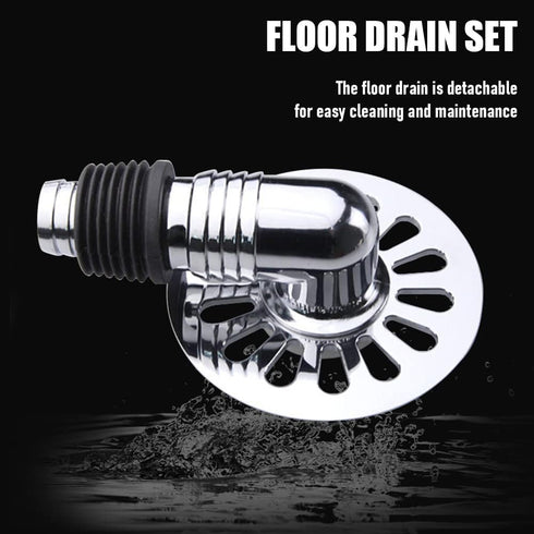 Floor Drain Cover, Washing Machine Floor Drain Cover, Garage Floor Drain Shower Drain Cover with Pipe Connector, Drain Cover for Kitchen, Bathroom...