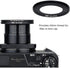JJC Dedicated Metal 49mm Thread Filter Adapter Lens Adapter for Canon PowerShot G7X III II G5X Installing UV CPL ND Filter, includes 49mm Snap-On ...