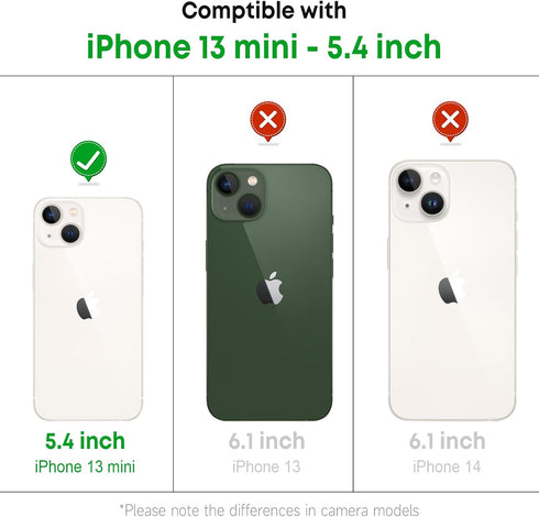 Christmas Clear Phone Case for iPhone 13 Mini,Christmas Gingerbread Man Pattern Case Cover Soft TPU Protective Slim Shockproof Cover Boys Girls Ph...