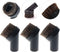 TXIN 4 Pieces Soft Horsehair Bristle Vacuum Attachments Dusting Brush Cleaner Dust Brush, Small Round Corner/Track Cleaning Tools Vacuum Brushes R...