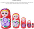 TOYANDONA Russian Nesting Dolls for Kids, Wood Matryoshka Doll Stacking Nested Set Handmade Girl-Pattern Nesting Dolls Toys for Christmas Mothers ...
