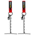 MELOTOUGH 2 PCS Tape Thong for Tool Belt Waist Electricians Tape Strap Holder Chain with Keyring and trigger snap hook...