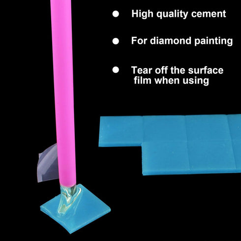 FEBSNOW Painting Glue Clay DIY Diamond Embroidery Wax Tool Set (Blue 60 pcs)...