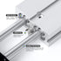 TAILONZ PNEUMATIC 10mm Bore 75mm Stroke Double-Rod Double-Acting Aluminum Pneumatic Air Cylinder TN10-75...