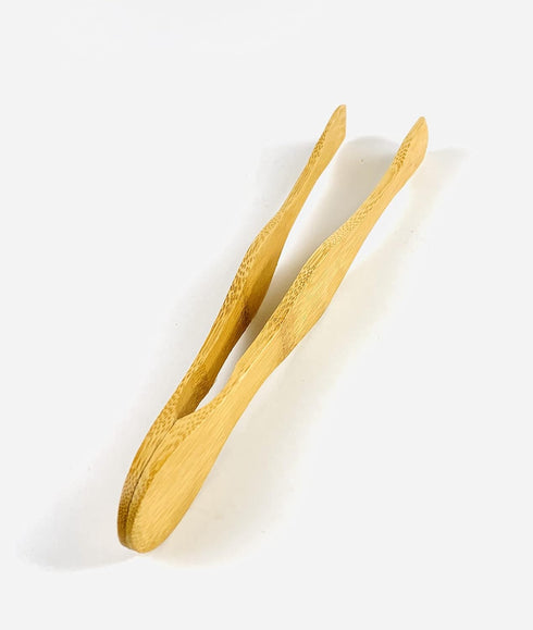 JapanBargain 3668, Bamboo Toaster Tong Salad Tong Toast Tong Kitchen Tong for Cooking Serving Bread Fruit Pickles, 10.5 inch, 1 Pack...