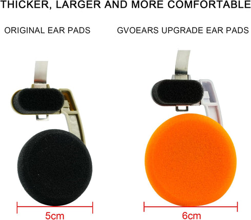 GVOEARS Replacement Cushion Earpads for Koss Portapro Headphones 2 Pairs (Green + Orange)...