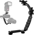 LimoStudio Camera Bracket Mount Heavy Duty Photography Video L-Bracket with Standard Flash Shoe Mounts, AGG1179...