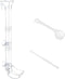 Aquarium Fish Shrimp Feeding Dish Set Clear Fish Feeder Tube and Dish with Cleaning Brush and Measuring Spoon for Feeding Shrimp and Preventing Fo...
