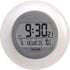 Taylor RA36213 Taylor Atomic Wall Clock with Thermometer, White...