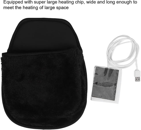 ZJchao Heated Pad, Hand Warmer Pad Office Mousepad USB Heated Computer Pad Hand Warmers Hand Warmer Roomy Hand Warming Pad Desk Accessories for Me...