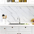 YENHOME White Marble Contact Paper for Countertops Self Adhesive Counter Top Covers Glossy Marble Countertop Peel and Stick Waterproof Decorative ...