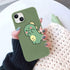 JOYLAND Dinosaur Couple Phone Case for iPhone 13,Green Liquid Silicone Couple Phone Case Cute Girly Case,Funny Soft Gel Rubber Full-Body Protectiv...