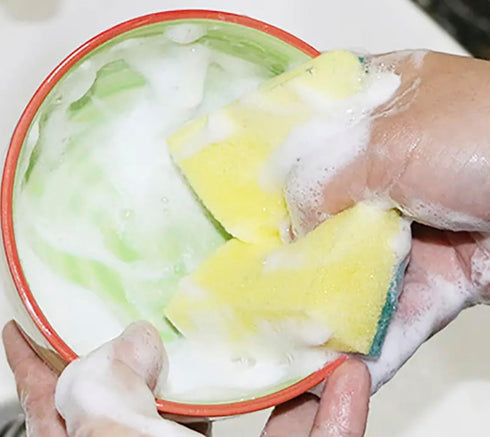 20pcs Kitchen Cleaning Sponge, Cutlery Eco-Friendly Anti-Scratch, Scrub Sponge...