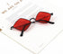 Retro Diamond Shape Sunglasses for Men & Women, Metal Quadrilateral Frame Shades UV Protection Film Sun Glasses...