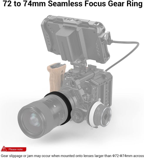 SmallRig Seamless Focus Gear Ring (72mm to 74mm) - 3293...