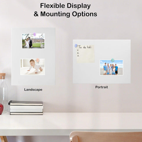 Bulletin Board 16.5 X 12.6 Inches, Self-Adhesive Bulletin Board,Office Board for Wall with 4pcs Push Pins,White Board for Paste Notes, Photos, Sch...