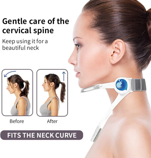 Neck Stretcher,Neck Brace,360 Degree Adjustable Neck Support.Ergonomic Cervical Traction Device for Aligning Neck.Neck Posture Corrector for Neck ...